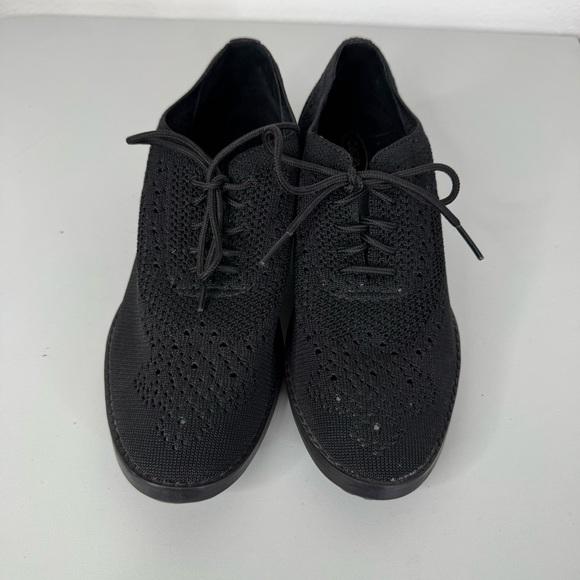 Aetrex Hayben Black Knit Oxford Shoe Size 39 - Picture 2 of 7